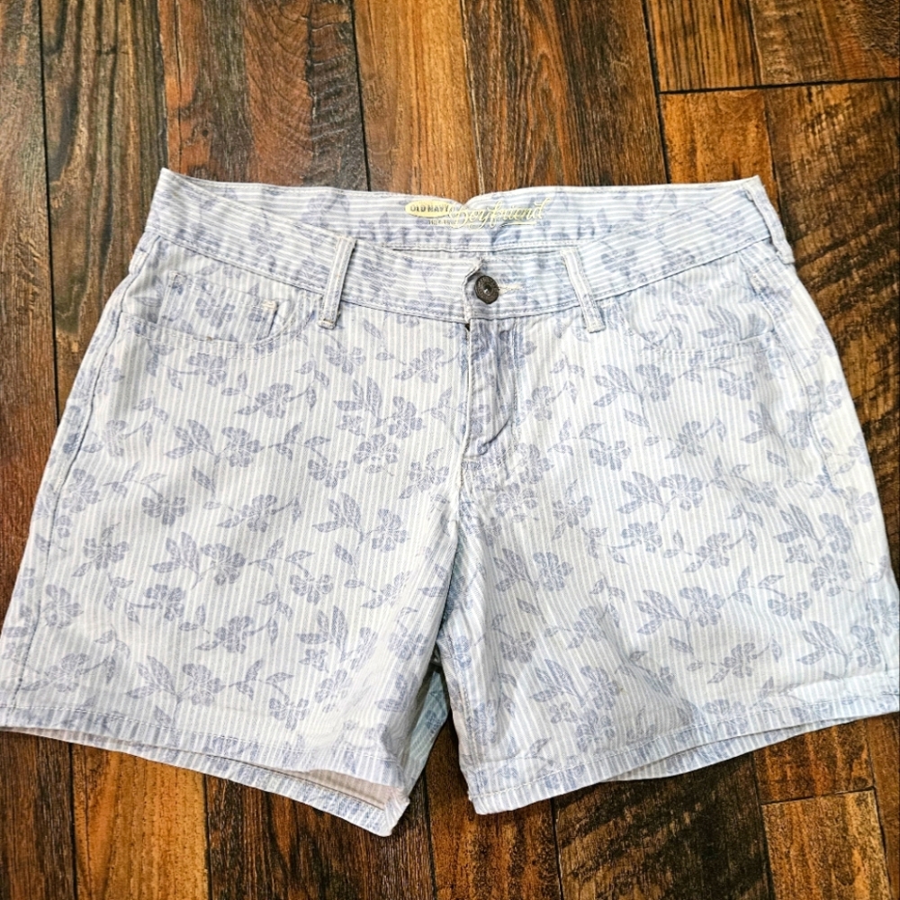 Old Navy‎ Boyfriend Printed Denim Shorts. Size 4